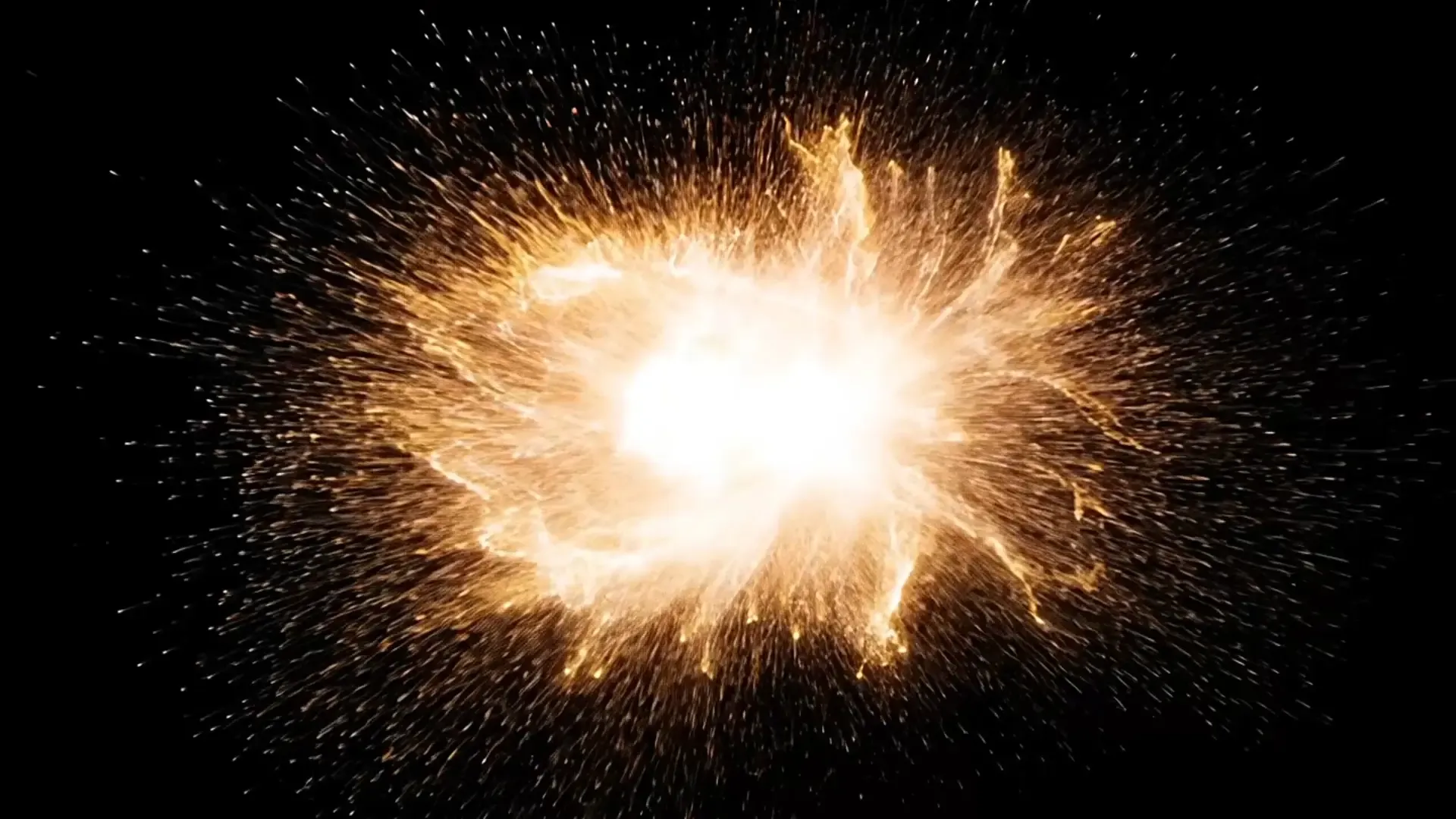 Fiery Particle Burst Effect Overlay for Logo Animation